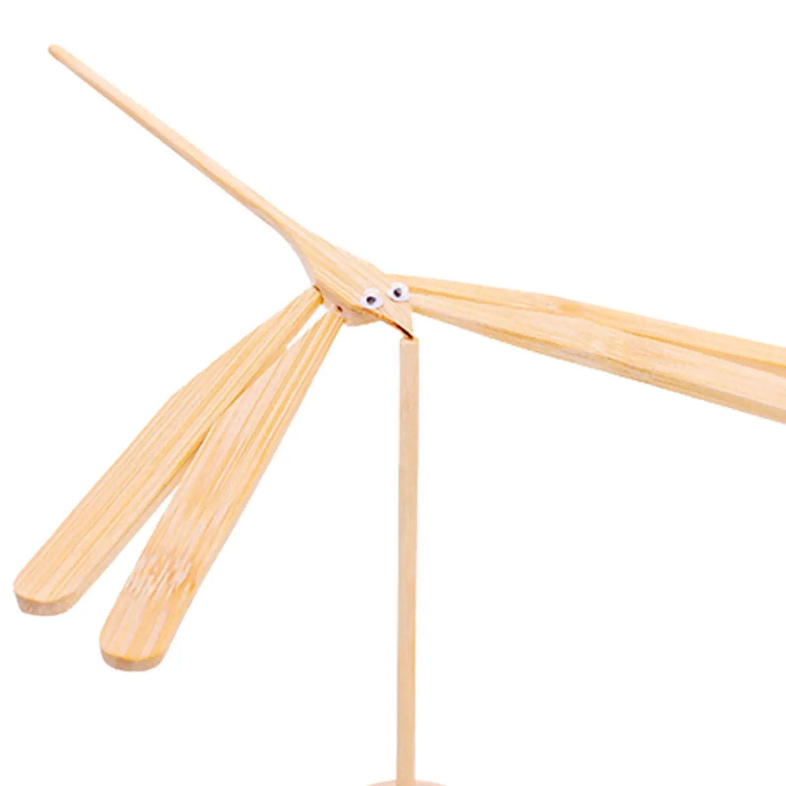 2Pcs Bamboo Dragonfly Balanced Craft Educational Cognitive DIY Kit for Kids Coordination Exercise Creative Stem Display
