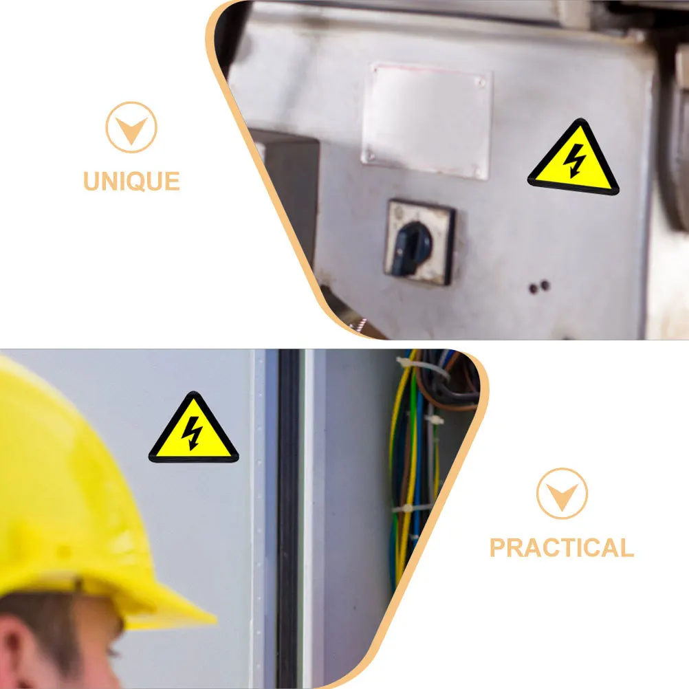

30Pcs High Voltage Warning Stickers Electrical Hazard Signs Strong Adhesion for Warehouse Office School Safety Use