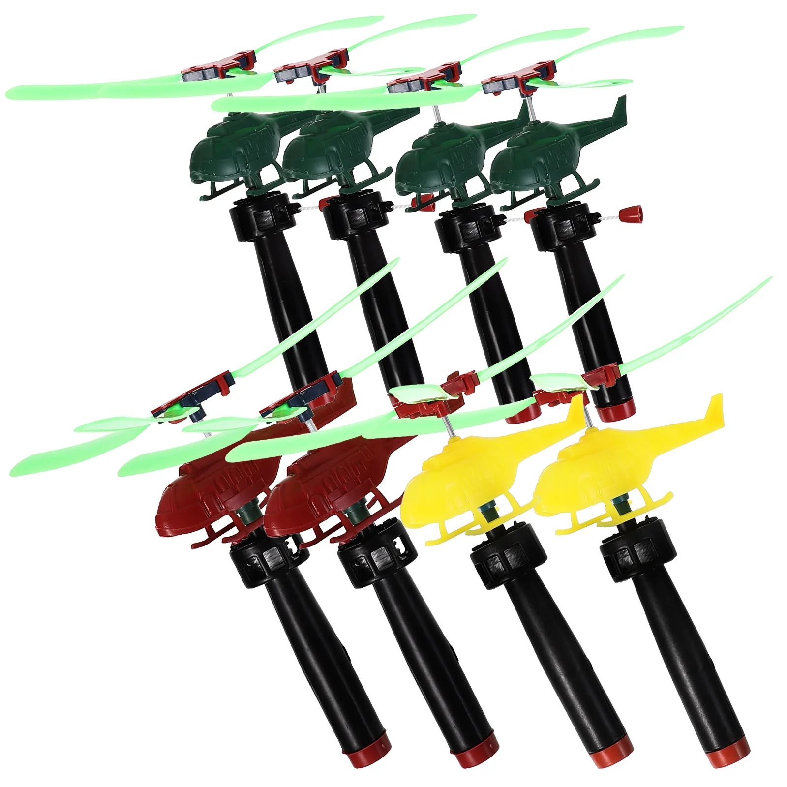 

8 Pcs Toy Airplane Interactive Flying Helicopter Toys Recreation Plastic Small Child