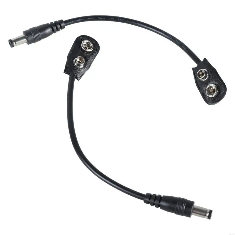 3pcs 9v بطارية محول الكبل محول كابل الطاقة 9 فولت طاقة محول كابل المفاجئة لموصل تأثير الجيتار A70D