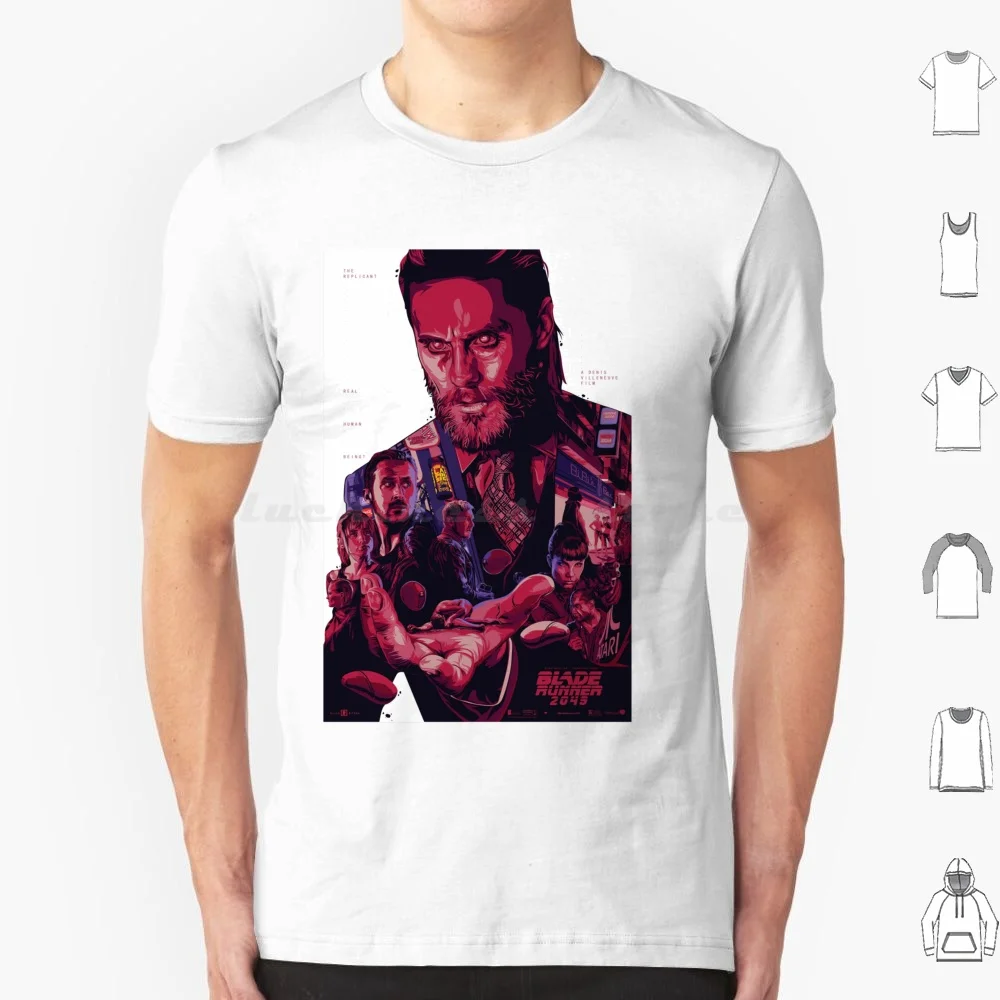 2049 Poster T Shirt Big Size 100% Cotton Future 2049 K Replicant Wallace Deckard Bryant Neo Movie Classic Vintage