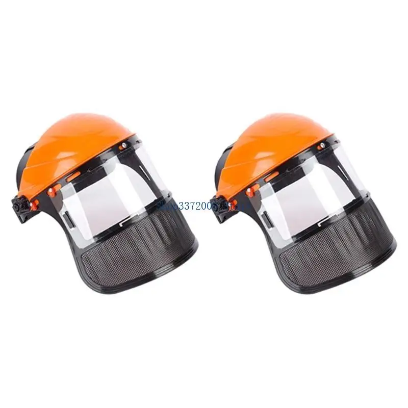 Protector Helmets For Garden Trimming Full Face Coverage With Mesh Screen