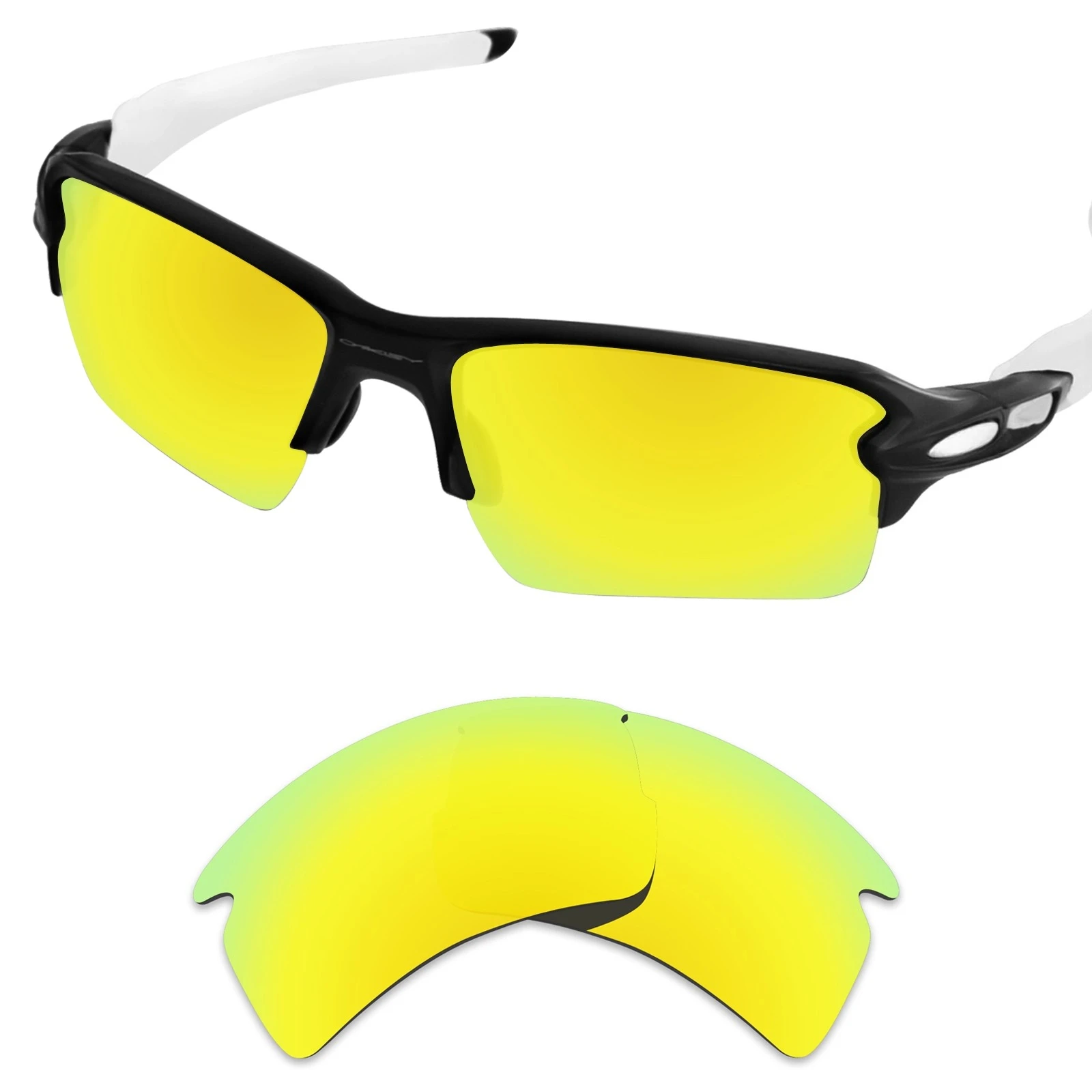 عدسات Hokklo المستقطبة المضادة لمياه البحر لنظارات Flak 2.0 XL OO9188 الشمسية - العدسات فقط خيارات متعددة الألوان