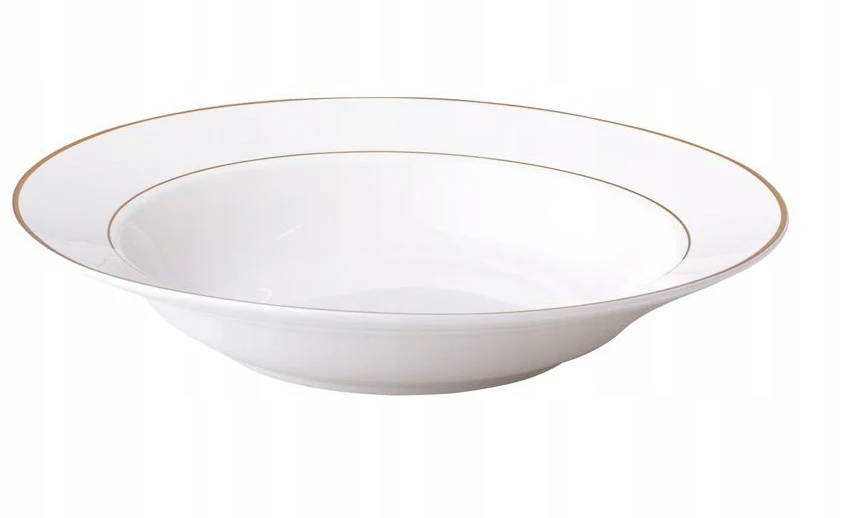 Ambition Assiette à dîner assiette à soupe en porcelaine Blanc 23 cm