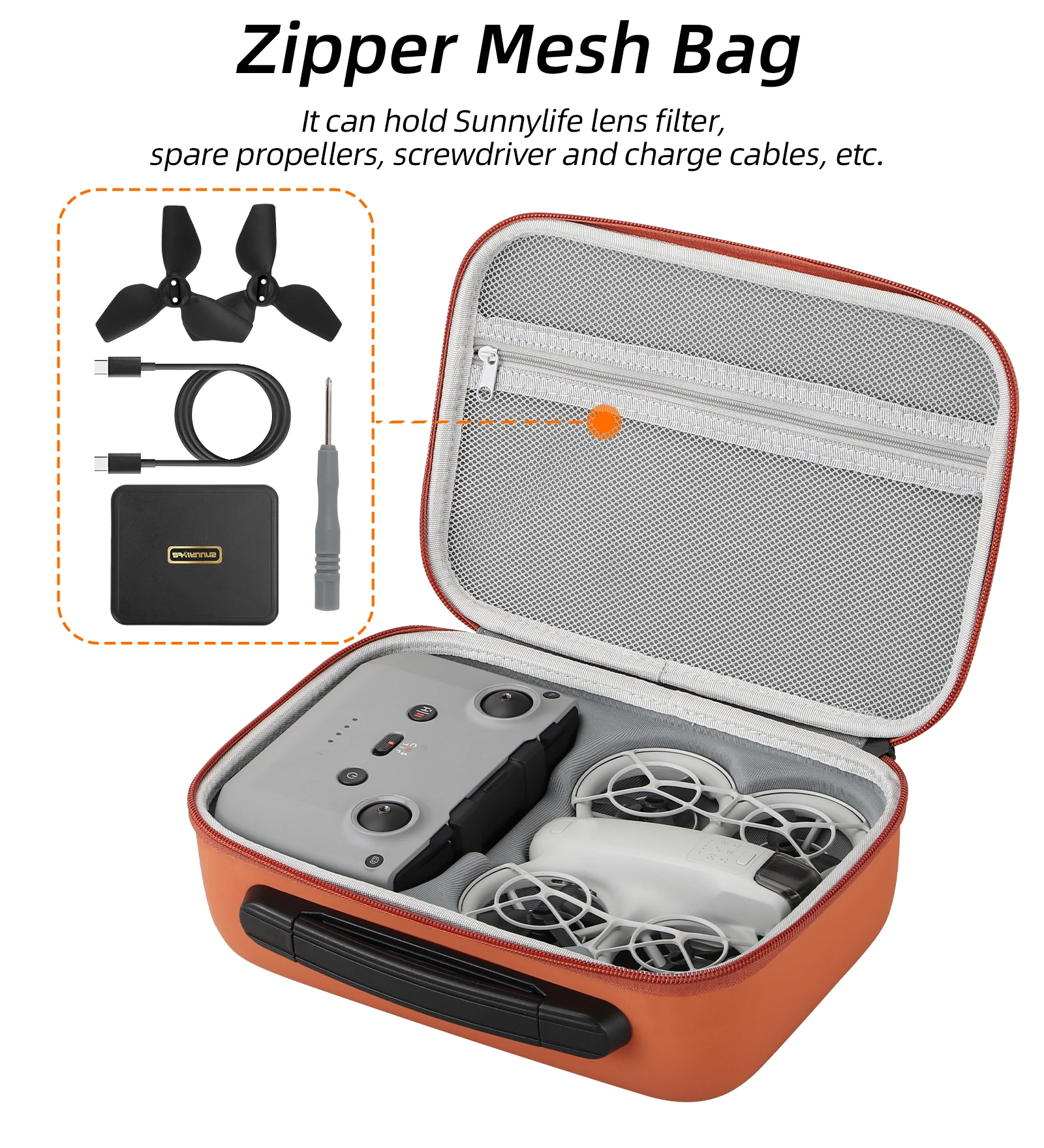 Drone Camera Case - For DJI NEO Storage Bag Pocket