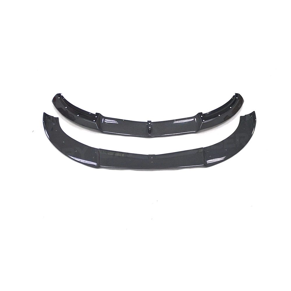 Sport Bumper Body kit Carbon Fiber Double Layer Front Bumper Lip Spoiler Splitter for Benz A Class W176 A180 A200 A260 2013-2015