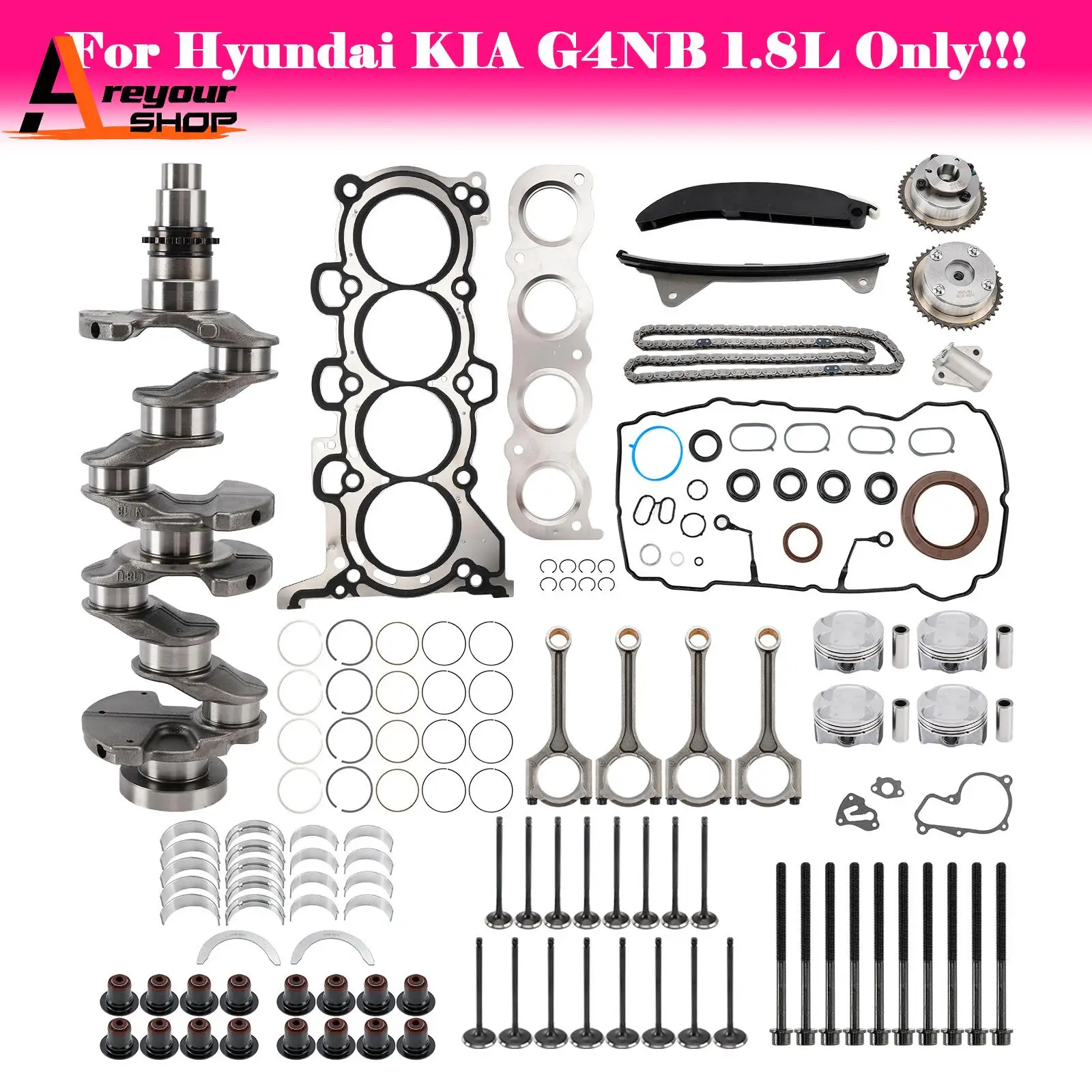 

Комплект для капитального ремонта двигателя G4NB 1,8 л для Hyundai Elantra Mistra Kia Forte