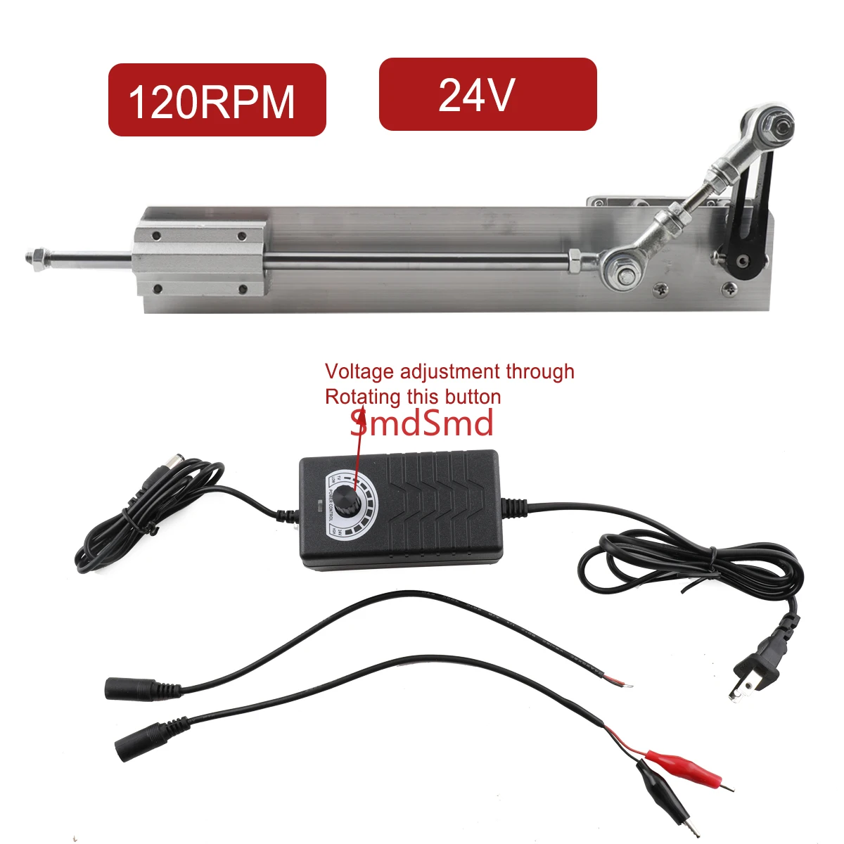 Reciprocating Motor DC24V Cycling Electric Linear Motion Actuator 120rpm/min 150mm(6inch)Stroke Cycling Linear Actuator