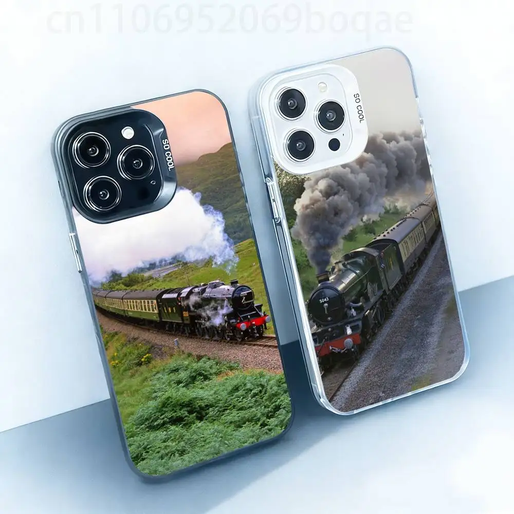 

Train Classic Steam Case for iPhone17 16 15 14 13 12 11 Pro Max Plus Air 16E X XR XS Max Hard Shockproof Bumper Cover
