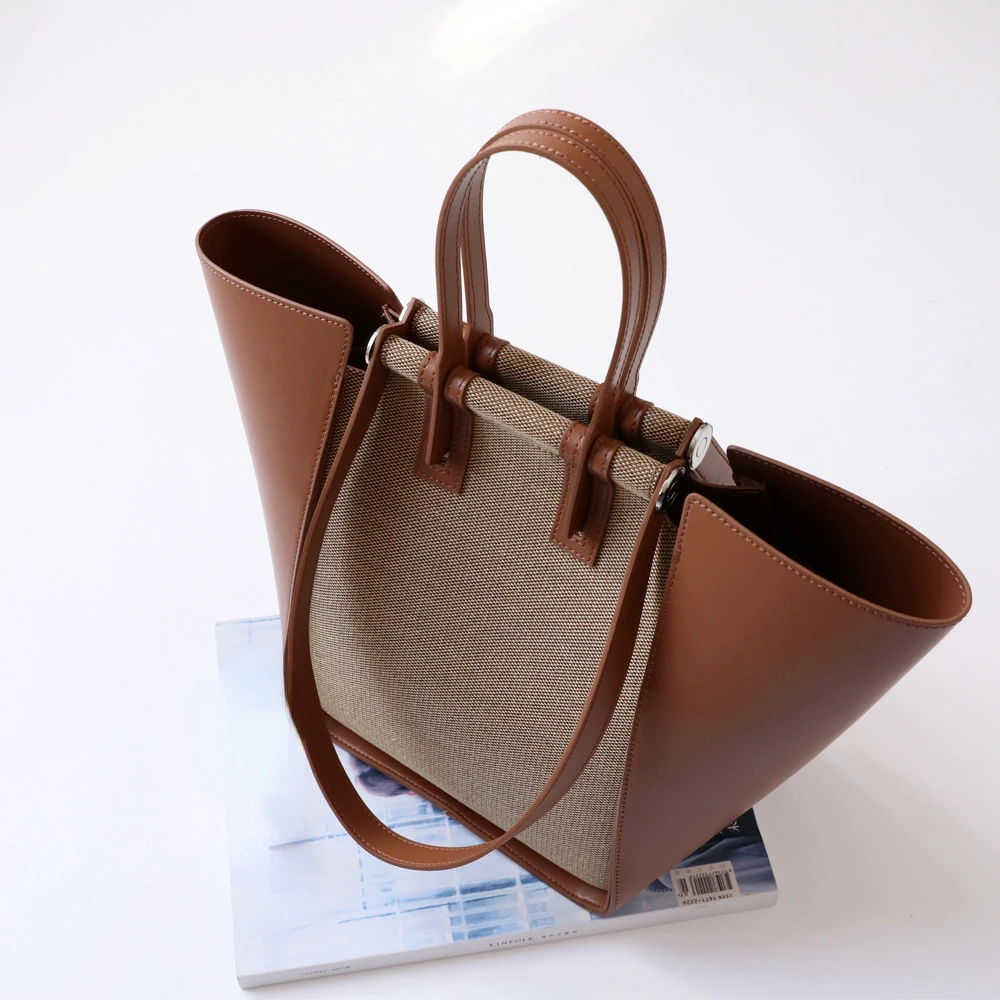 2024 New Contrast Color Patchwork Large Capacity Bag Women Commuter Totes Single Shoulder Crossbody Handbags Purse Chic Clutches