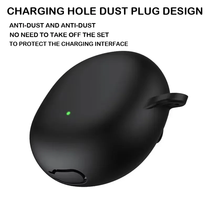 Capa macia de silicone líquido para fone de ouvido bluetooth, capa protetora anti-queda para oppo enco air 3, novo