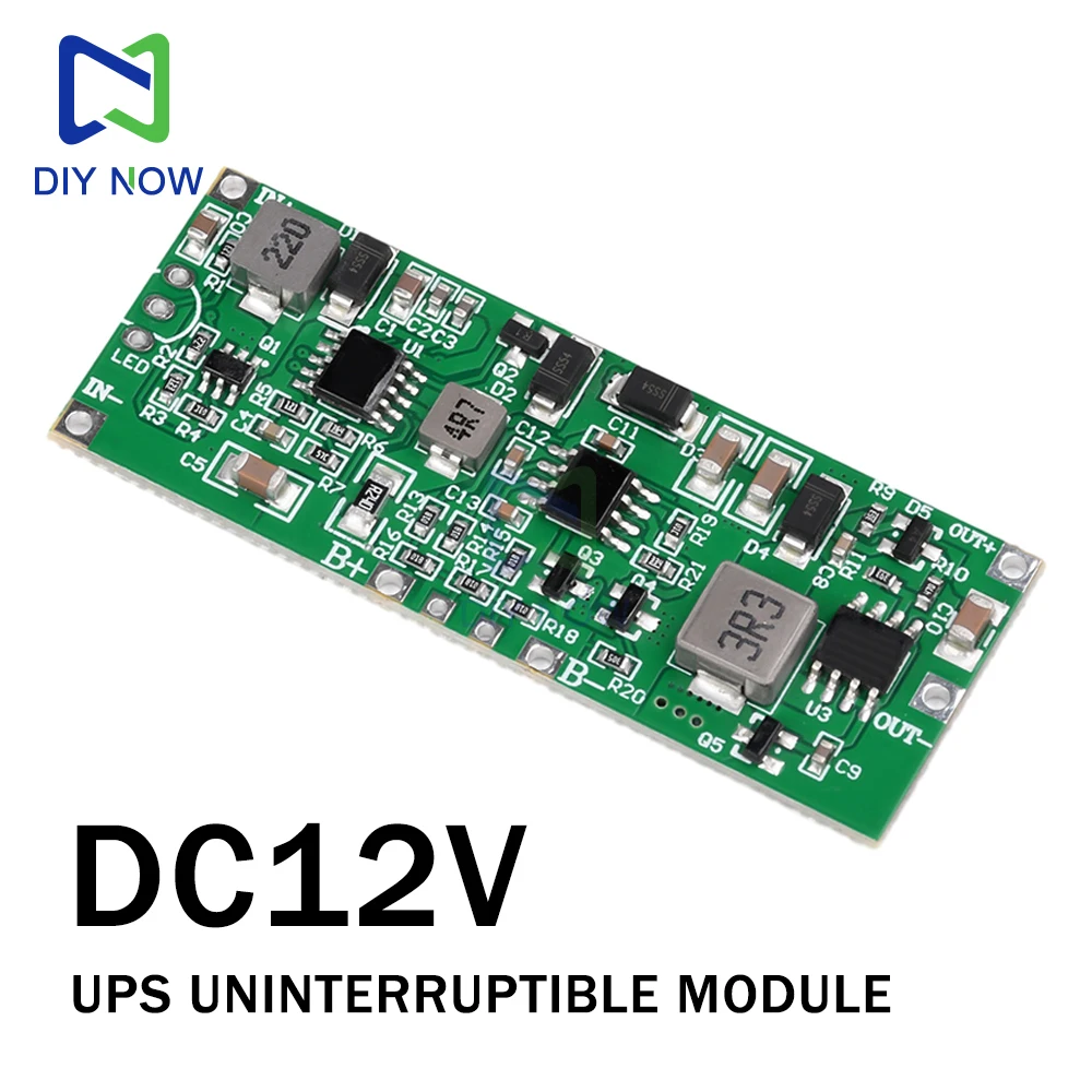 DC12V Uninterruptible Module 36W Uninterruptible Power Board Control Motherboard Module 3S Lithium Battery Pack Ups Module