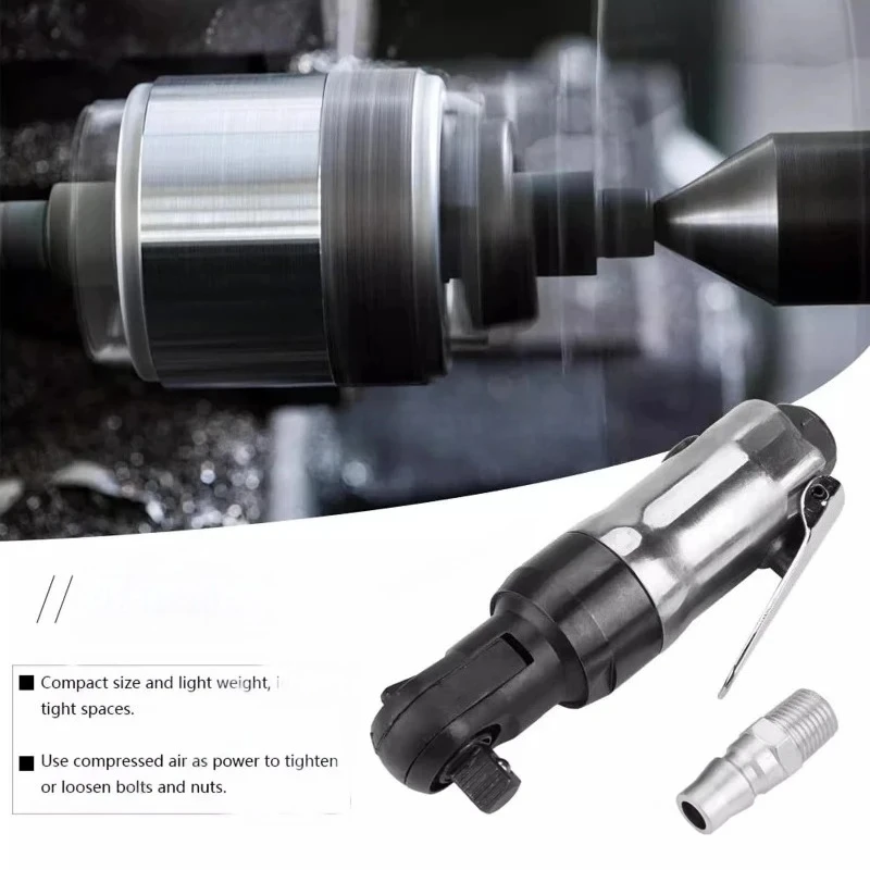 Vertical Pneumatic Ratchet Wrench Forward Reverse Control 1/4 3/8 Mini Wrench for Maintenance