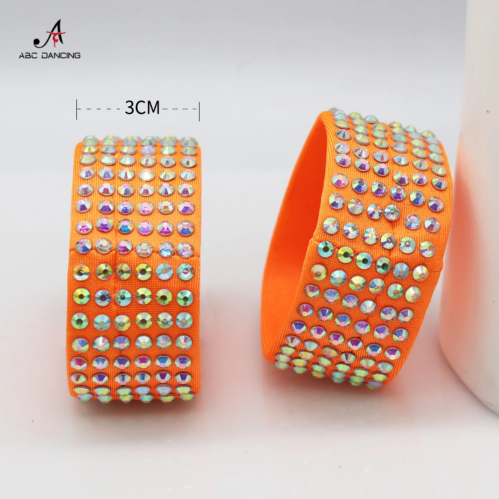 Pulsera moderna de campana Latina para adultos y niñas, accesorios de baile, cristal, talla personalizada, novedad de 2024