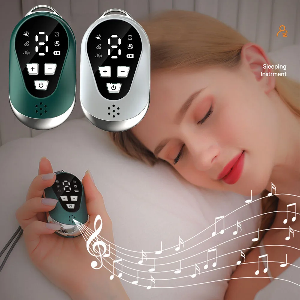 Handheld Music CES Sleep Aid Relaxation Treatment Microcurrent Pulse Hypnosis Insomnia Mental Stress Pressure Anxiety Relief