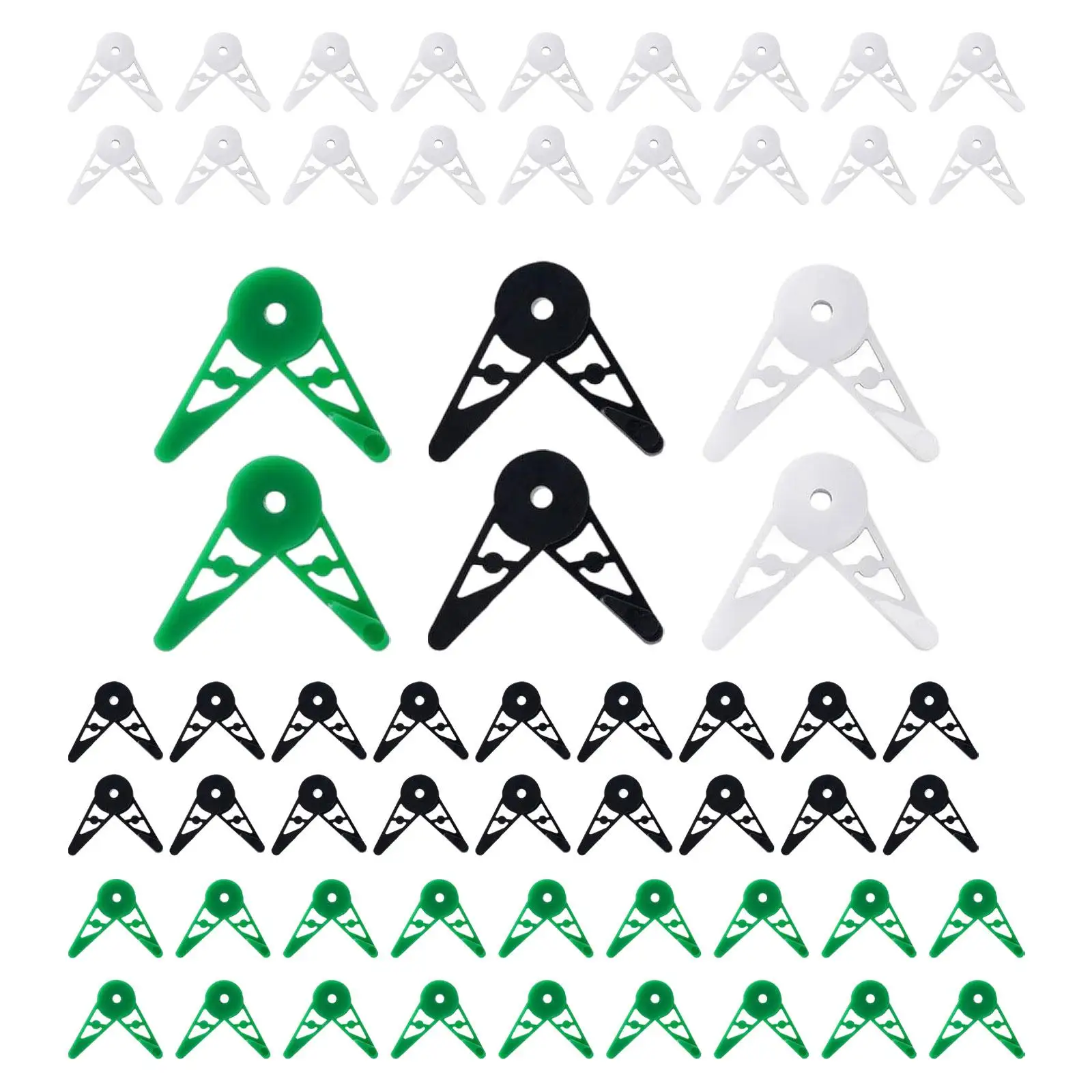 

60Pcs Degree Benders 360° Adjustable Plant Training Clips Portable Fixing Plant Bending Clips for Indoor Gardening Vegetable