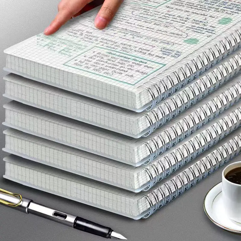 A5-Spiral-Notizblock, Gitter, Schule, nützlich, 80 Blatt, Tagebuch, Entwurf, Zeichnung, Notizbücher, Schreibwaren, Notizbuch, Bürobedarf