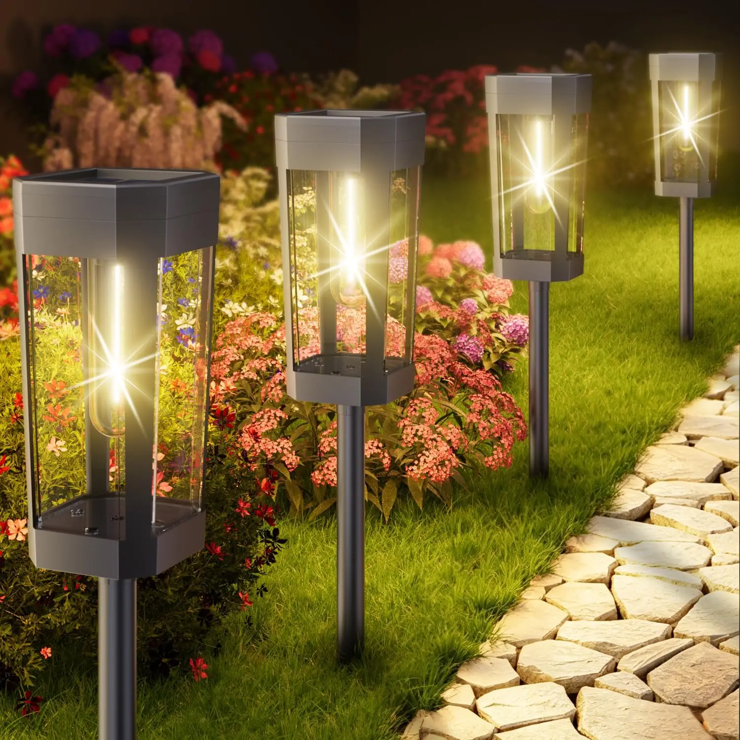 Patio Lighting Die Cast Aluminum 20cm 8 Pack Waterproof Fall Cool White