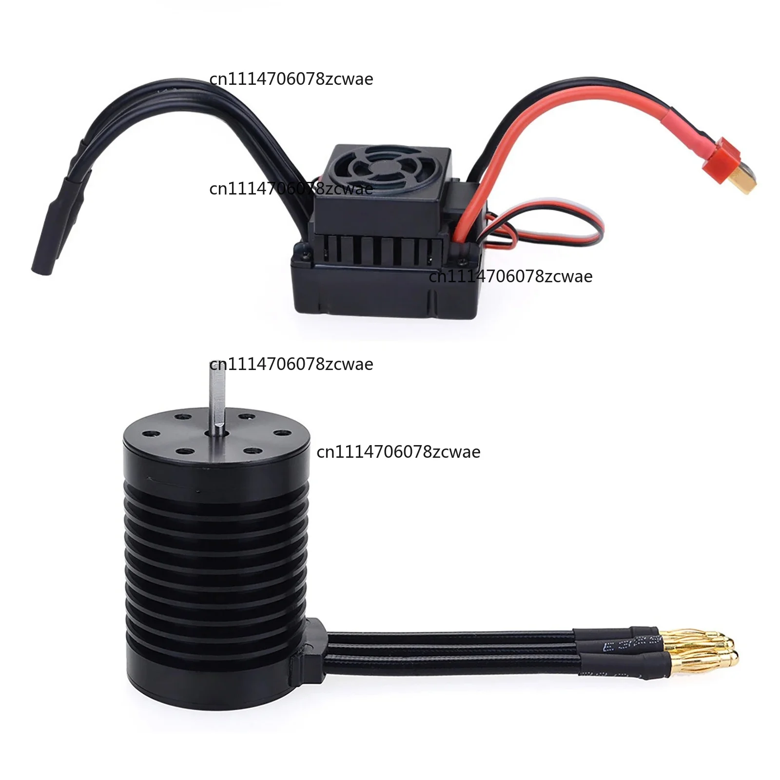 For 1/10 1/12 Scale RC Car Accessories 1 Set Waterproof F540 4370KV 4 Poles 12 Slots High-Torque Motor W/ 60A Brushless ESC