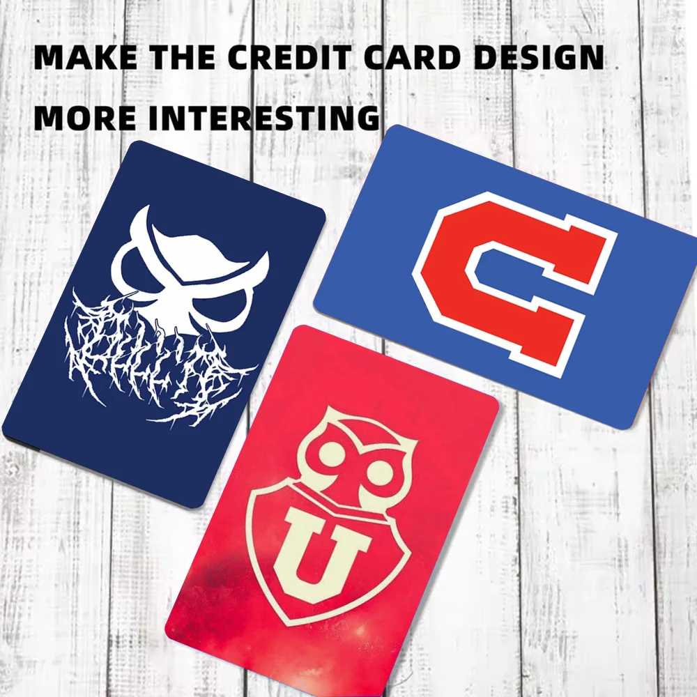 C-Chile U-University Logo Card Skin Credit Card Visa Debit Bank Charge Card Bus Metro Waterproof Sticker Decal Decoration