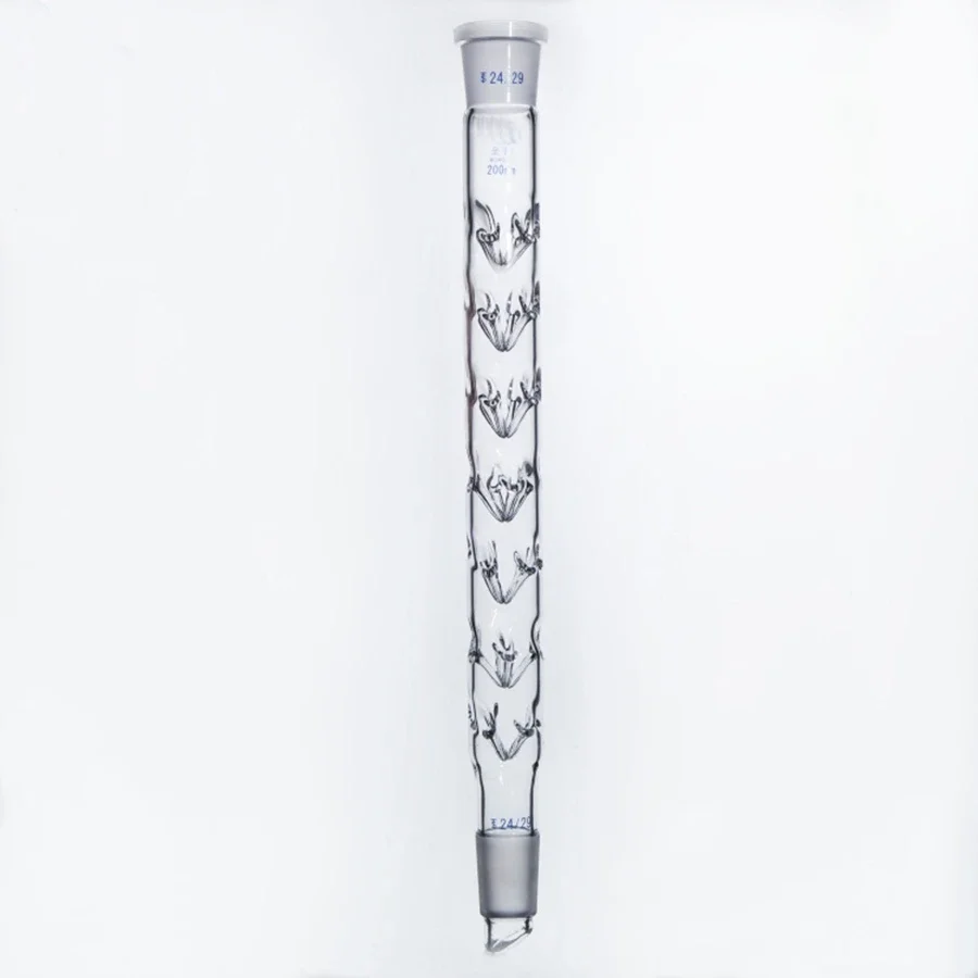 comprimento medio 200 mm 300 mm articulacao 14 19 24 vidro de borosilicato vigreux coluna de destilacao para laboratorio de quimica 01