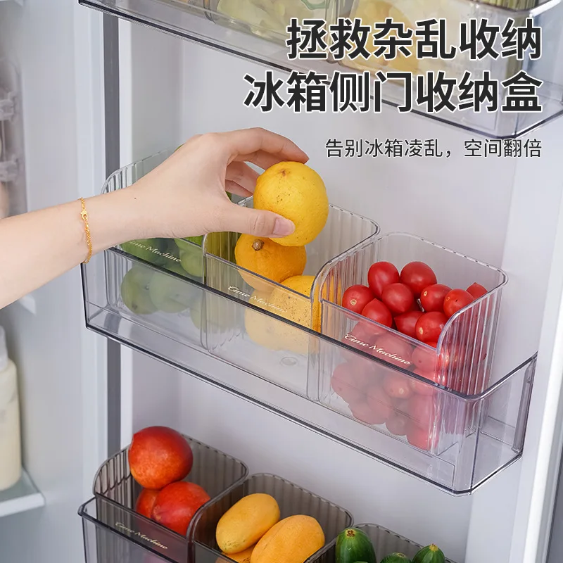 Refrigerator Drawer Plastic Clear Fridge Organizer Rack Holder Kitchen Fruit Food Storage Box Kitchen Accessories