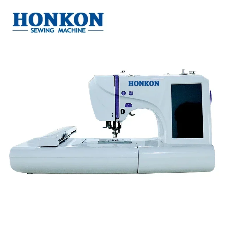 

HONKON Hot Sale HK-890 Household computerized automatic touch screen multi-function single ne edle embroidery machine