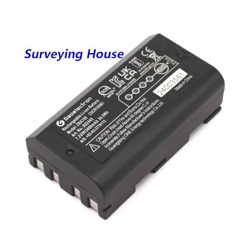 7.2V 3400mAh Geomax ZBA700 battery