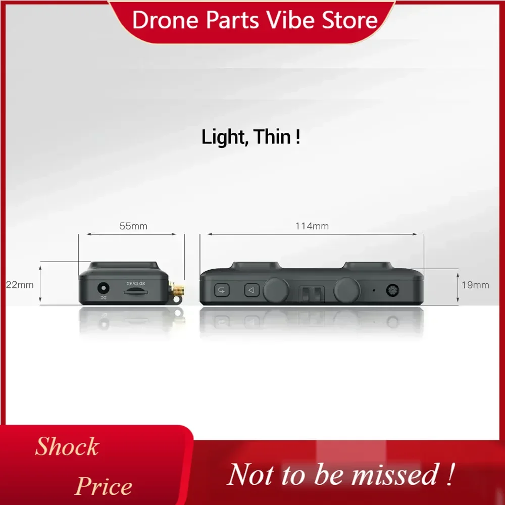 

DP WalkSnail Avatar VRX 1080P/60FPS 4KM Distance with Avatar HD Kit V2 / V3 / Avatar HD PRO Kit for FPV Freestyle Drones DIY Par