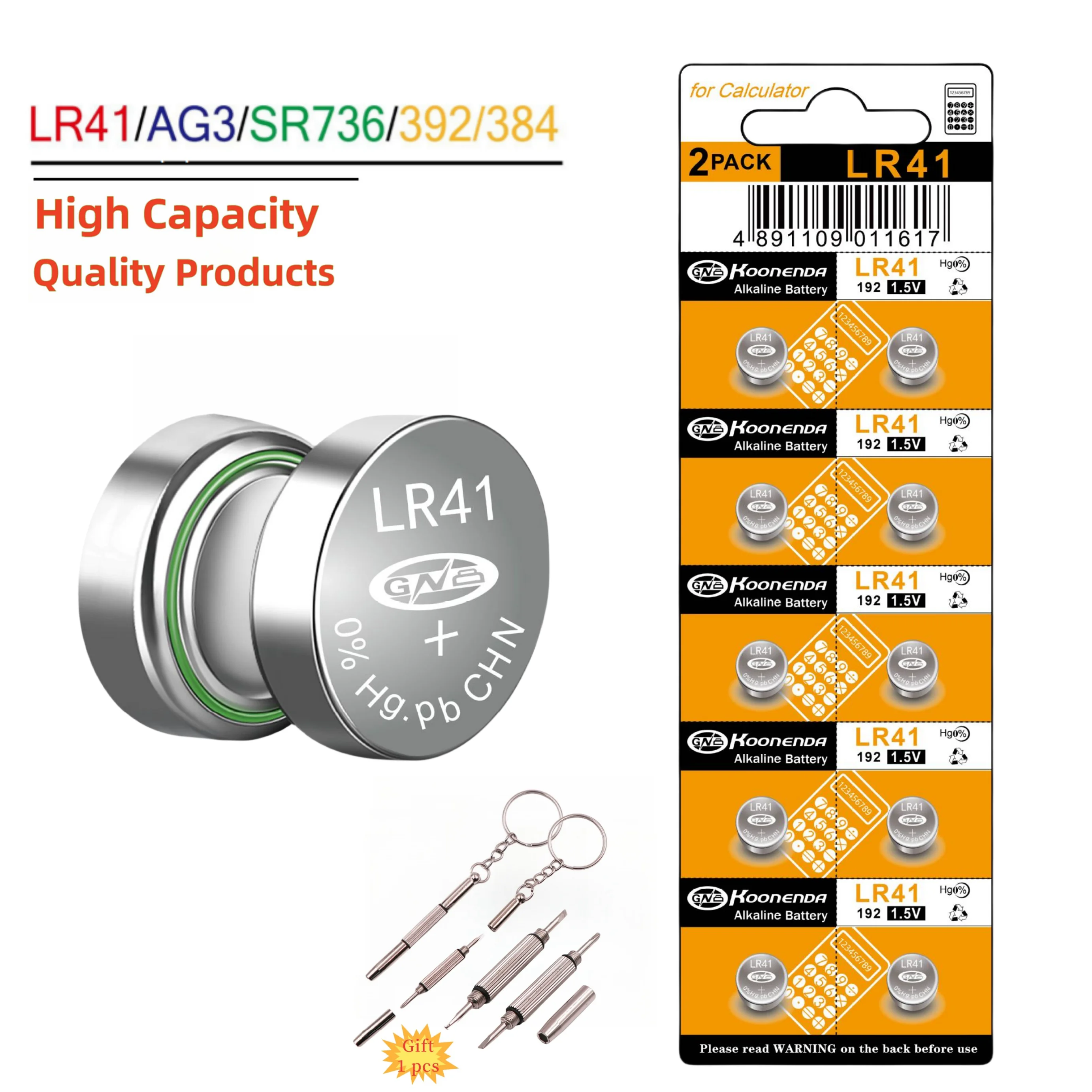 

4-100PCS LR41 AG3 392 Battery Long-Lasting & Leak-Proof High Capacity 1.5V Coin Button Cell Batteries for Digital Thermometer