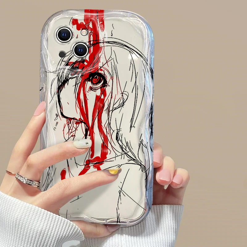 Bloodsacrifice Black Angel Death Demon 3D Wave Case For Samsung A73 A72 A71 A55 A54 A53 A33 A25 A15 A14 A13 A05 A04 A03 4G 5G