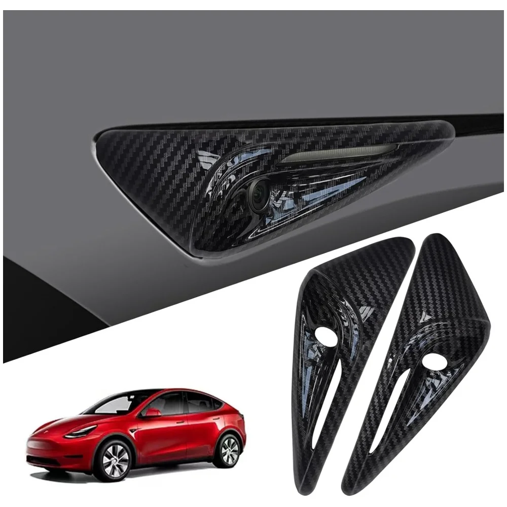 

Для 2025 2024 Tesla Model 3/Y HW4.0 Защитная крышка боковой камеры Декоративные аксессуары подходят для Tesla Model 3/Y с HW4.0