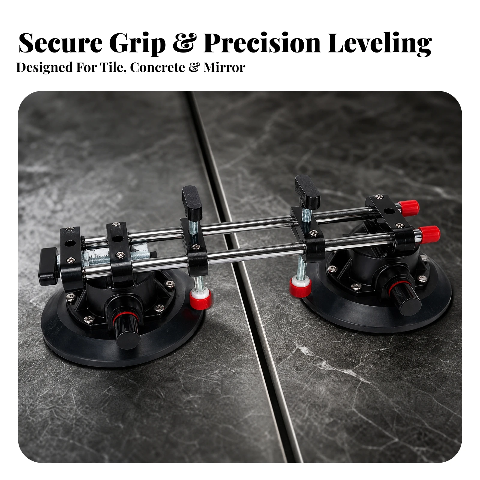 Pneumatic Vacuum Suction-Cup Tabletop Tightening and Leveling Tool Industrial for Countertop Installers