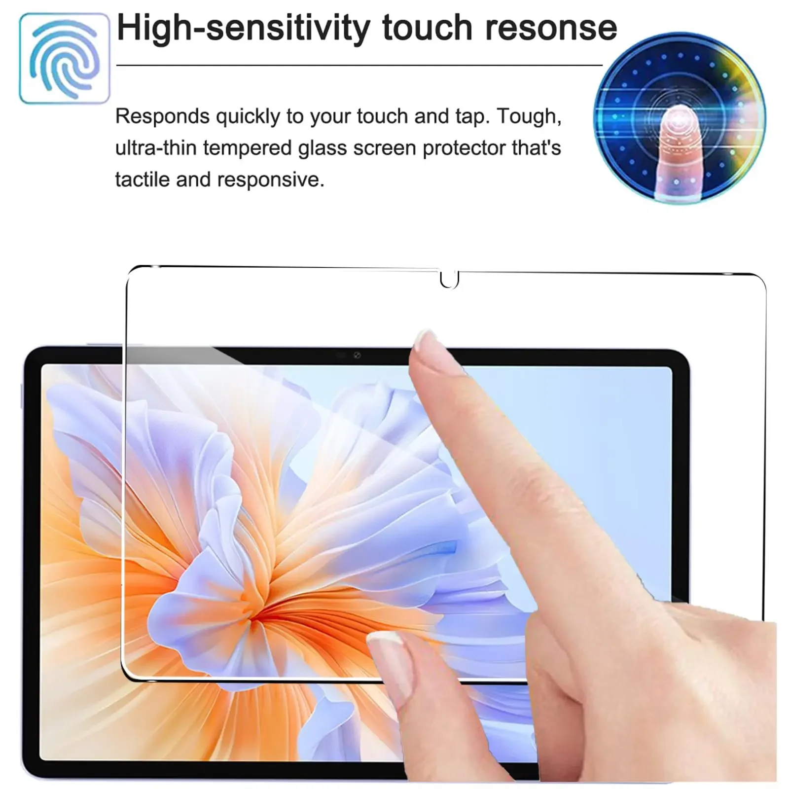 3Pcs Tempered Film for Honor Pad V9 (11.5 inch) 2024 HD Screen Protector Tablet Protective Glass HD Transparent Anti-fall 9H har