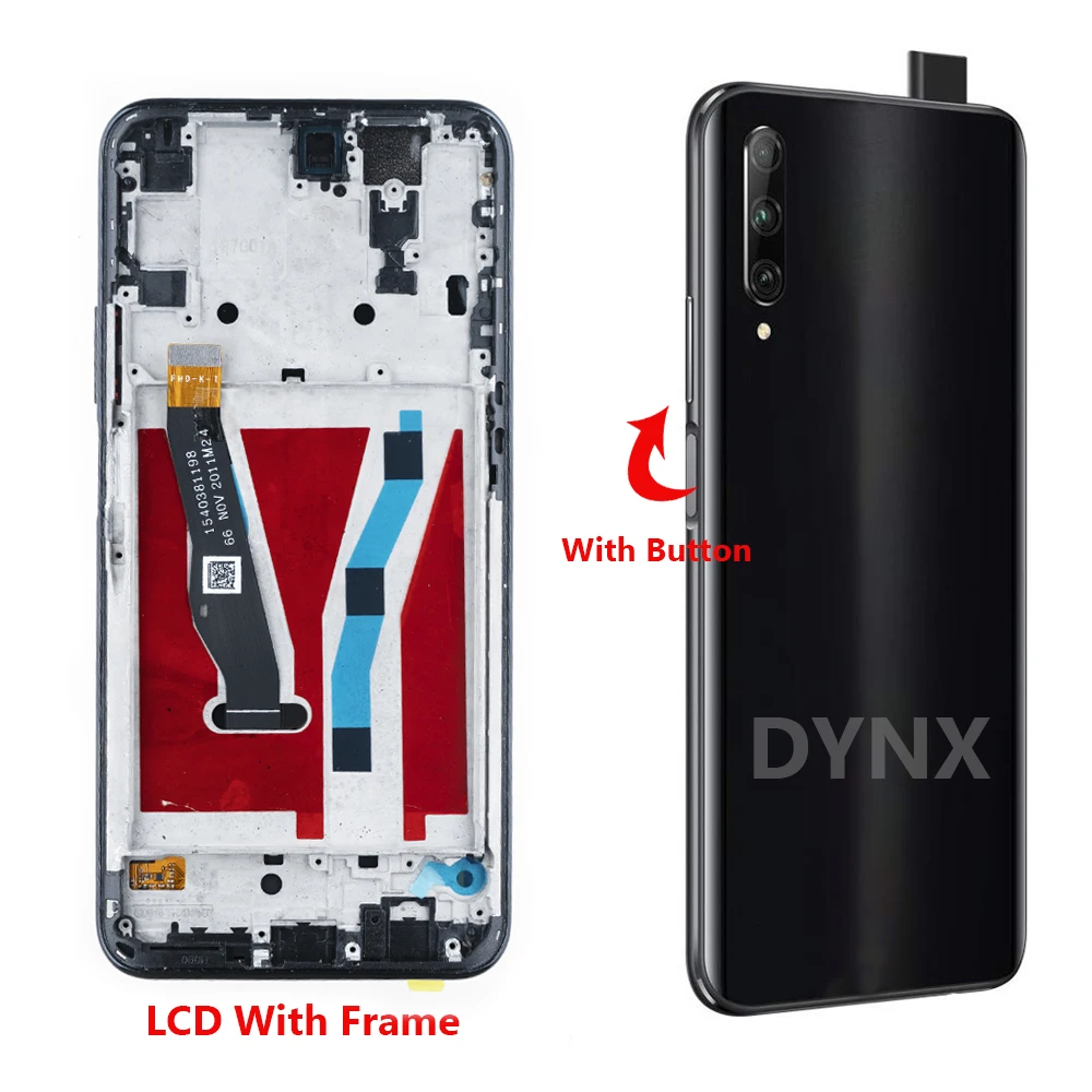 NEW For Huawei Y9S Lcd 6.59\'\' Display Touch Screen Digitizer with Frame Assembly Replacement for Huawei Y9 S STK-L21 STK-LX3 LCD