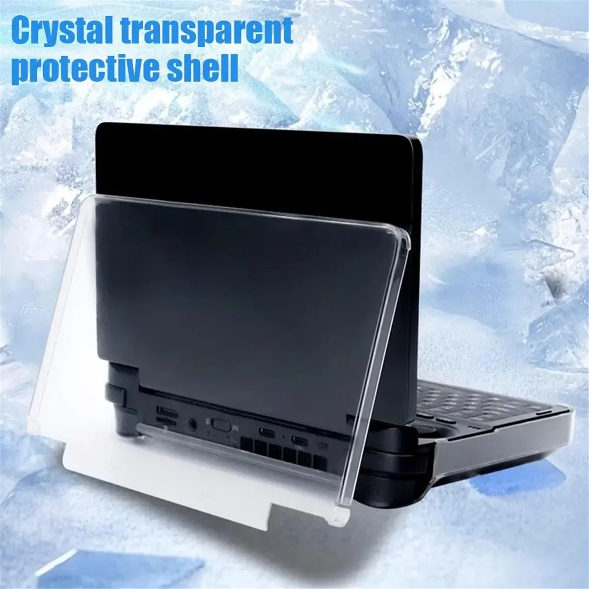 For GPD WIN MINI Handheld Console Special Protective Case Transparent Hard Case Protective Cover Scratch-Resistant(B)