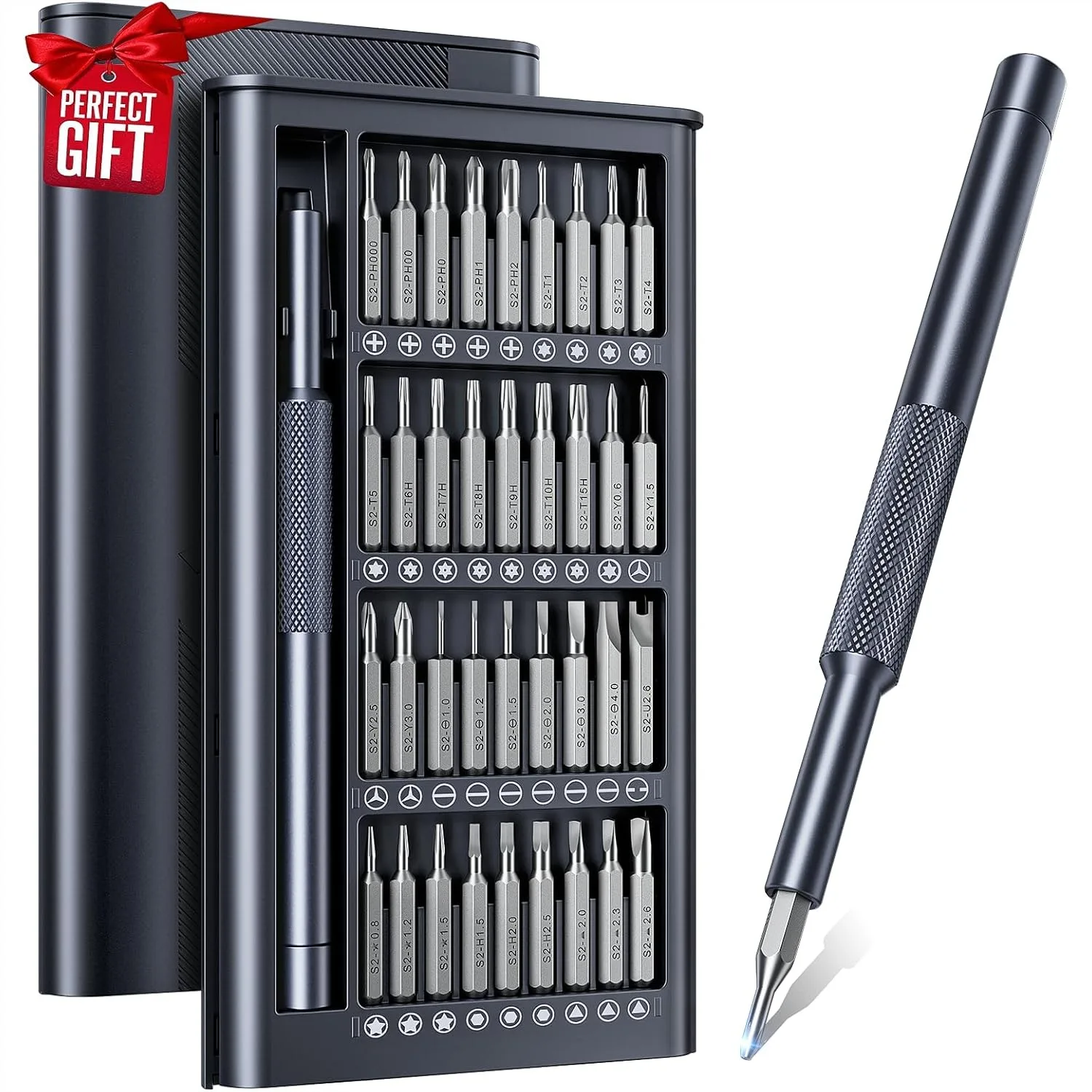 

37 In 1 Precision Screwdriver Set For Computer Watch Laptop Repair With Magnetic Tips And Ergonomic Handle