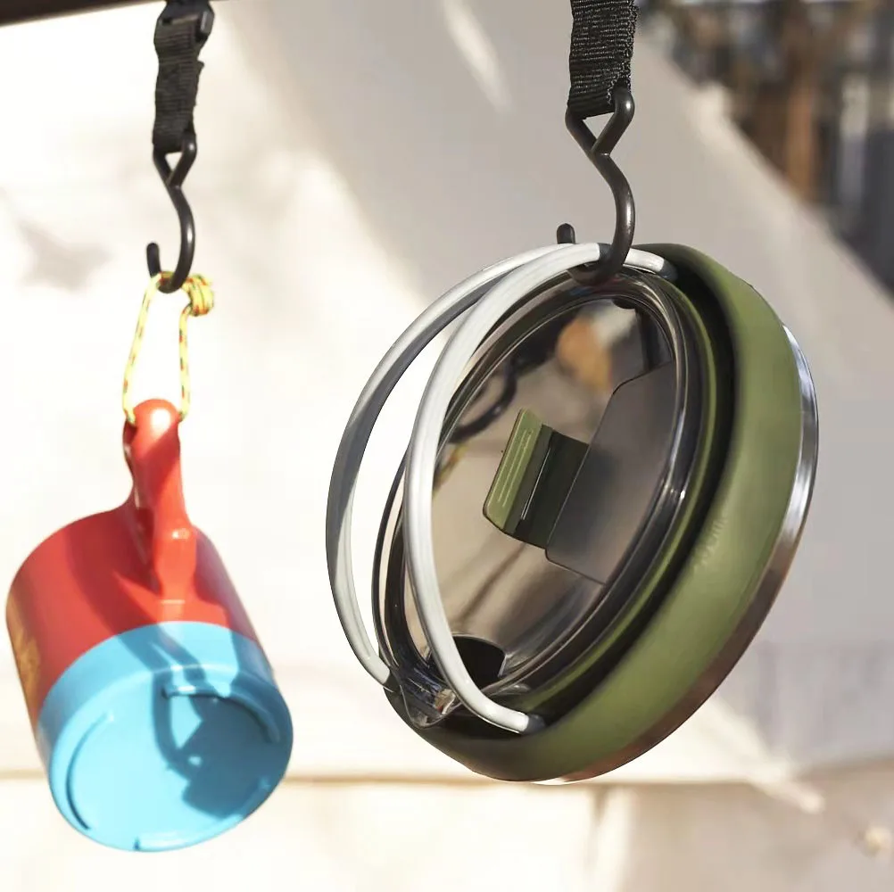 Silicone Folding Kettle Portable Coffee Tea Cooker Collapsible Mini Boiling Pot Outdoor Camping Travel Hiking Boiling Water Pot