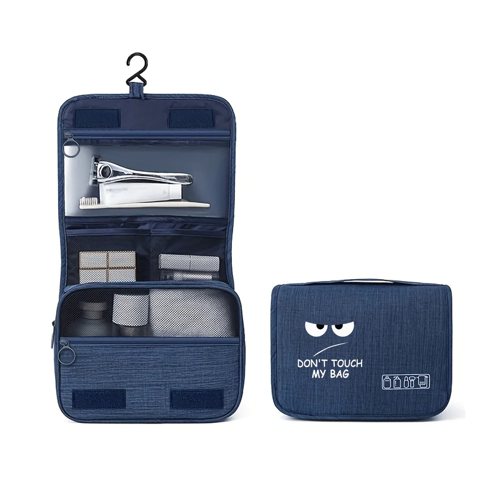 Cartoon Eye Tragbare Kosmetiktasche, Unisex, Kosmetik-Organizer, Hängeetui für Damen und Herren, Wasch- und Rasierutensilien, Make-up – Detail 9