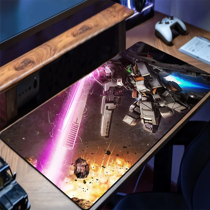 

Mouse Pad Office PC Accessories Keyboard Mat Mechanical Warrior Gundam Anime Pattern Anti-slip Rubber HD Mousepad Gamer Desk Mat
