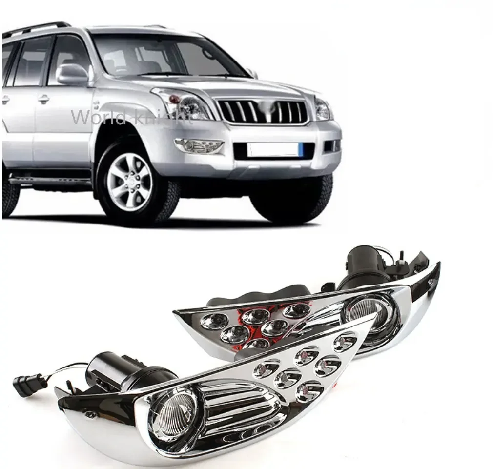 Fog lamp drl bumper light LED Daytime Running Light for Toyota Prado 120 LC120 GRJ120 Land cruiser 2003-2009