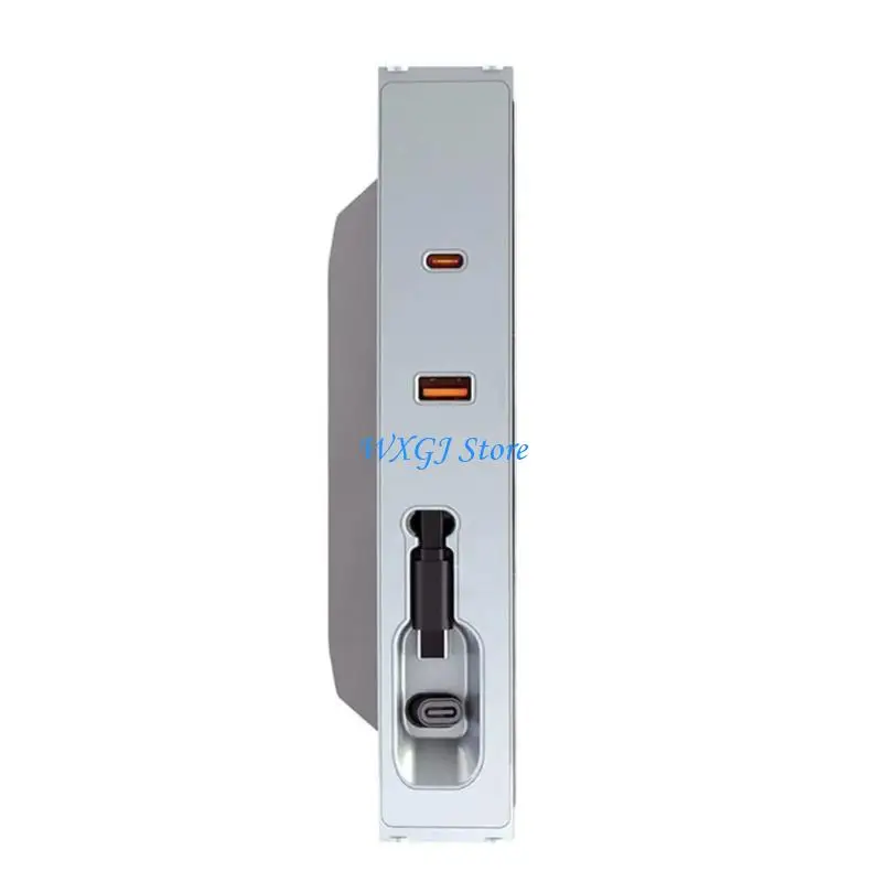 

37JE 80W PD Type C Fast Compatible for Center Console Multiport Docking Station Glove Box USB Hub Accessories