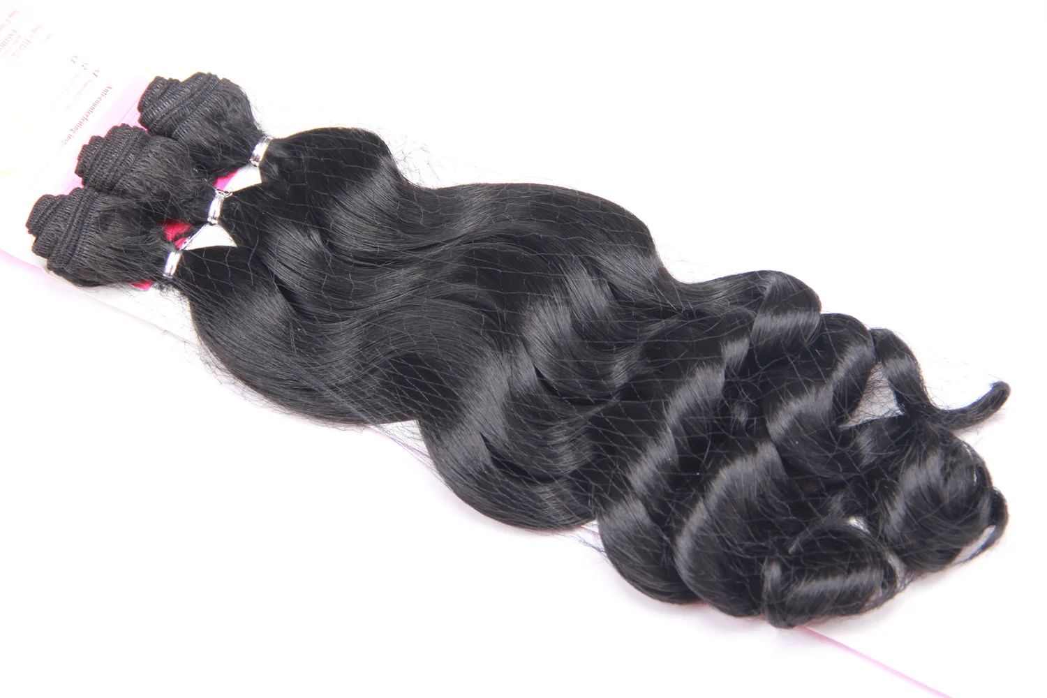 Extensões de pacotes de cabelo sintético ondulado de 20 polegadas para mulheres |   Extensões de cabelo resistentes ao calor |   Fácil de instalar