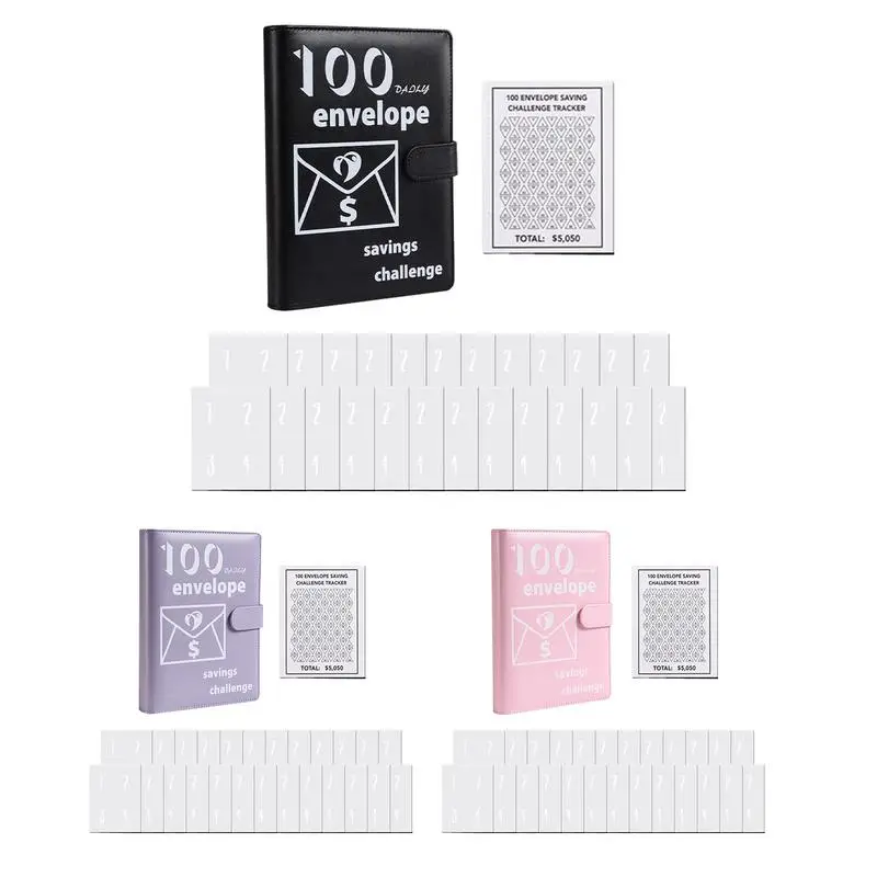 Money Saving Binder 100 Days Expense Budget Savings Challenge Book Savings Challenges Book to Save 5 050 in 100 Days Portable