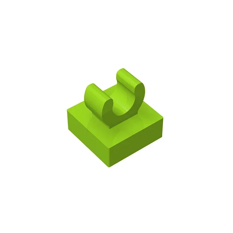 20 個 MOC パーツ 15712 タイル特別な O タイプクランププレート 1x1 ビルディングブロック 12825 DIY スタッキングレンガ教育玩具子供のため