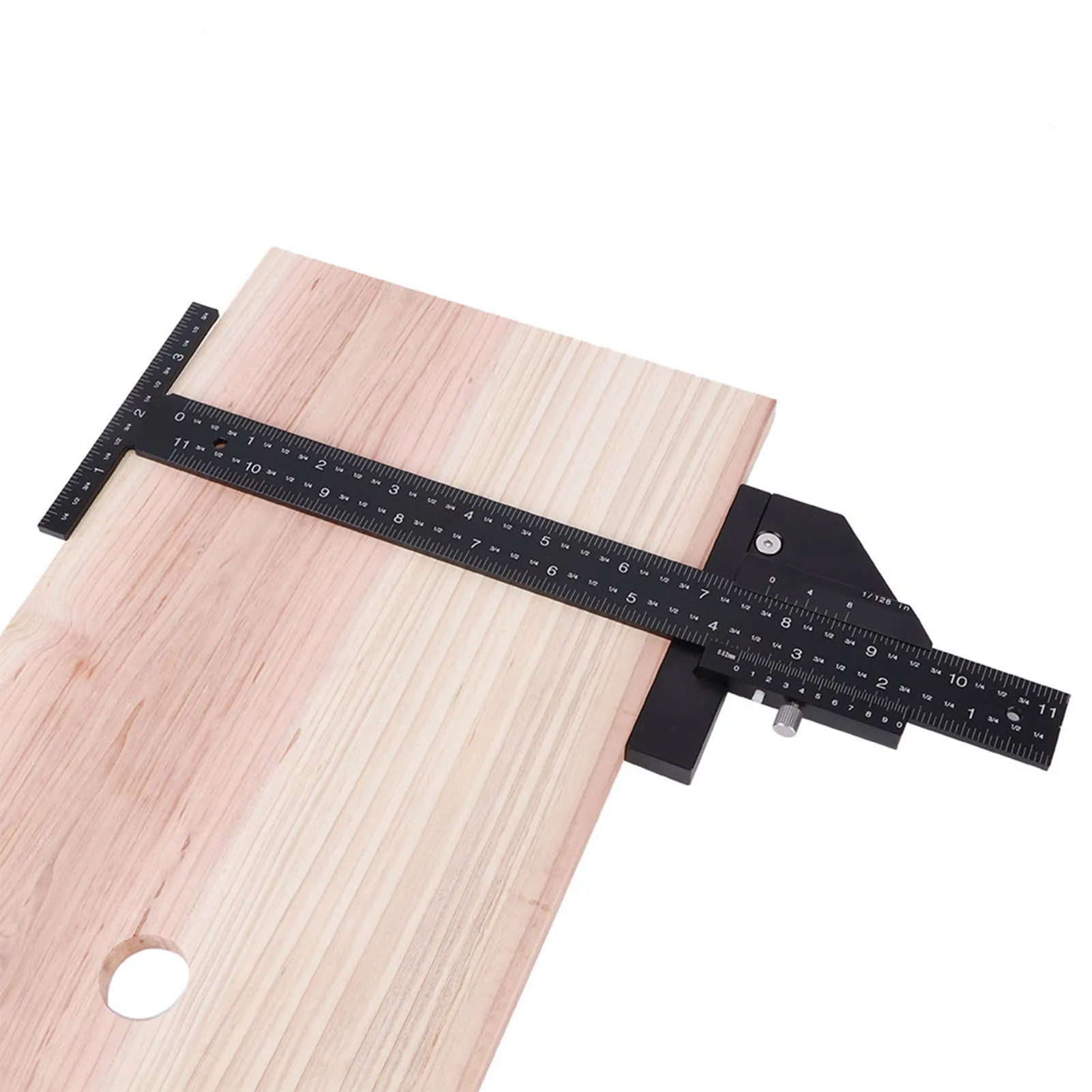 Woodworking T Ruler Woodworking Aluminum Alloy Wood Scriber Measure Scribing Ruler Measure Scribing Ruler Aluminum Alloy T Ruler