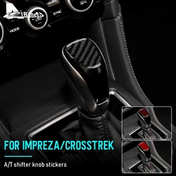 Soft Carbon Fiber Sticker For Subaru Crosstrek 2018-2023 Impreza 2017 2018 2019 2020 2021 2022 2023 Automatic Gear Shift Knob