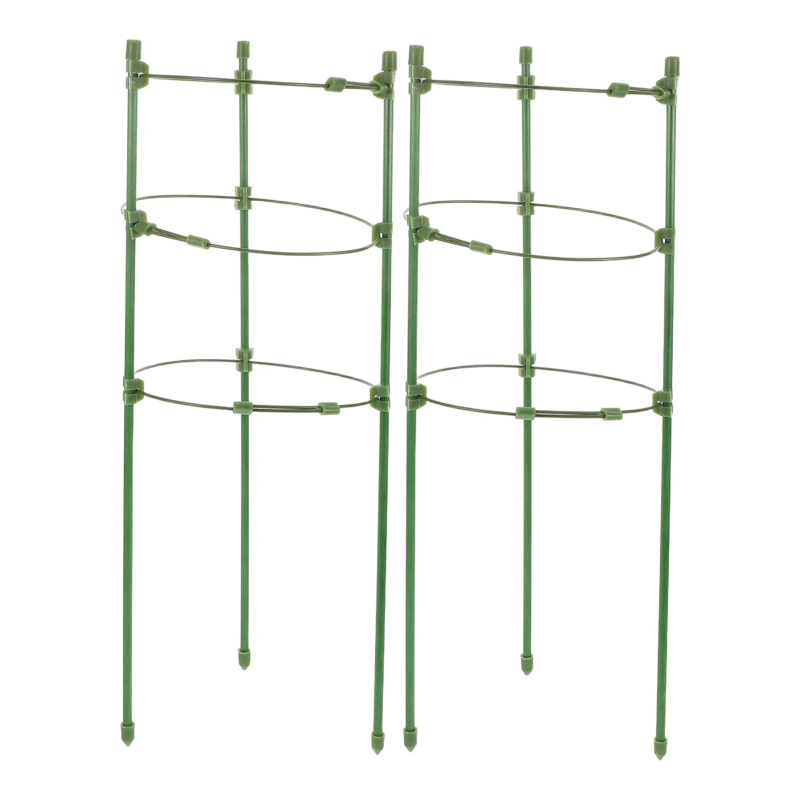 2 مجموعات تسلق النباتات تعريشة أسطواني الألياف الزجاجية حديقة دعم للورود فاينز شرفة ديكور أوتاد نباتات الخضار