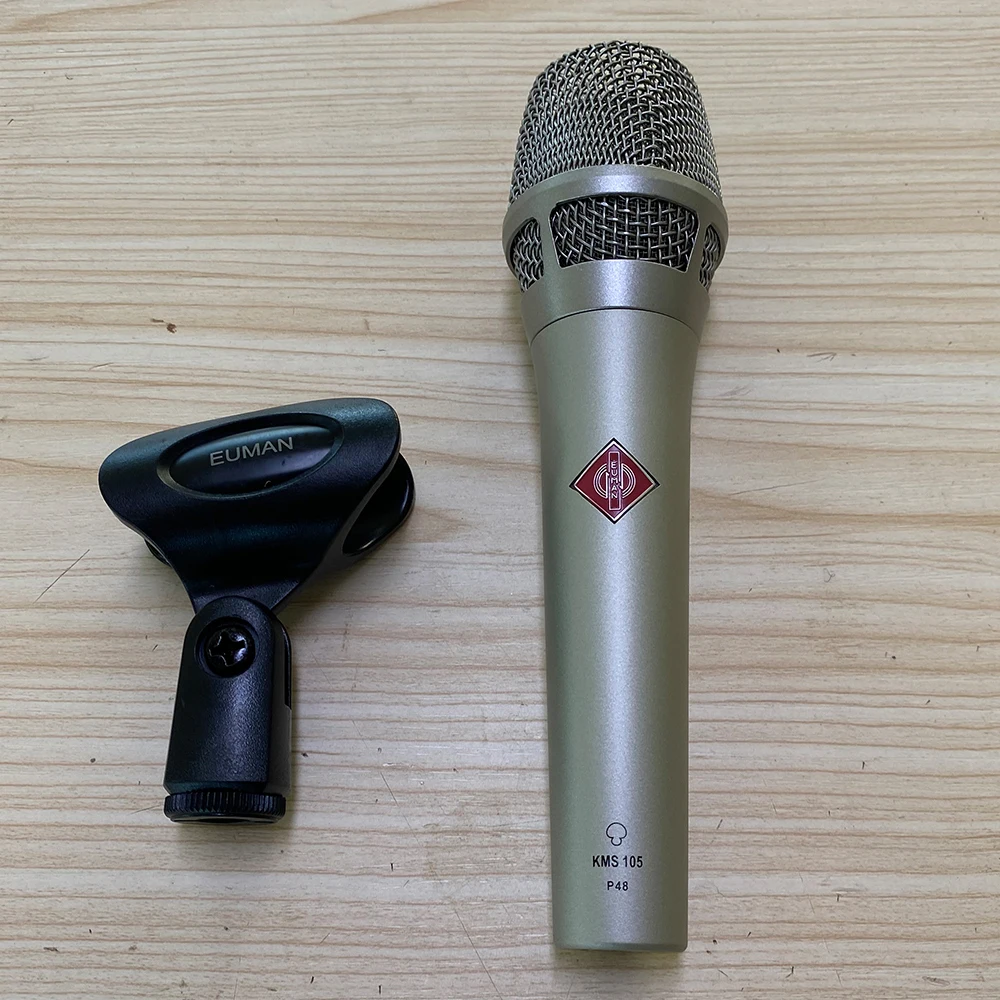 Free Shipping KMS105 Microphone kms 105 Supercardioid Vocal Mic Condenser Microfonos audio broadcast singing Recording Studio