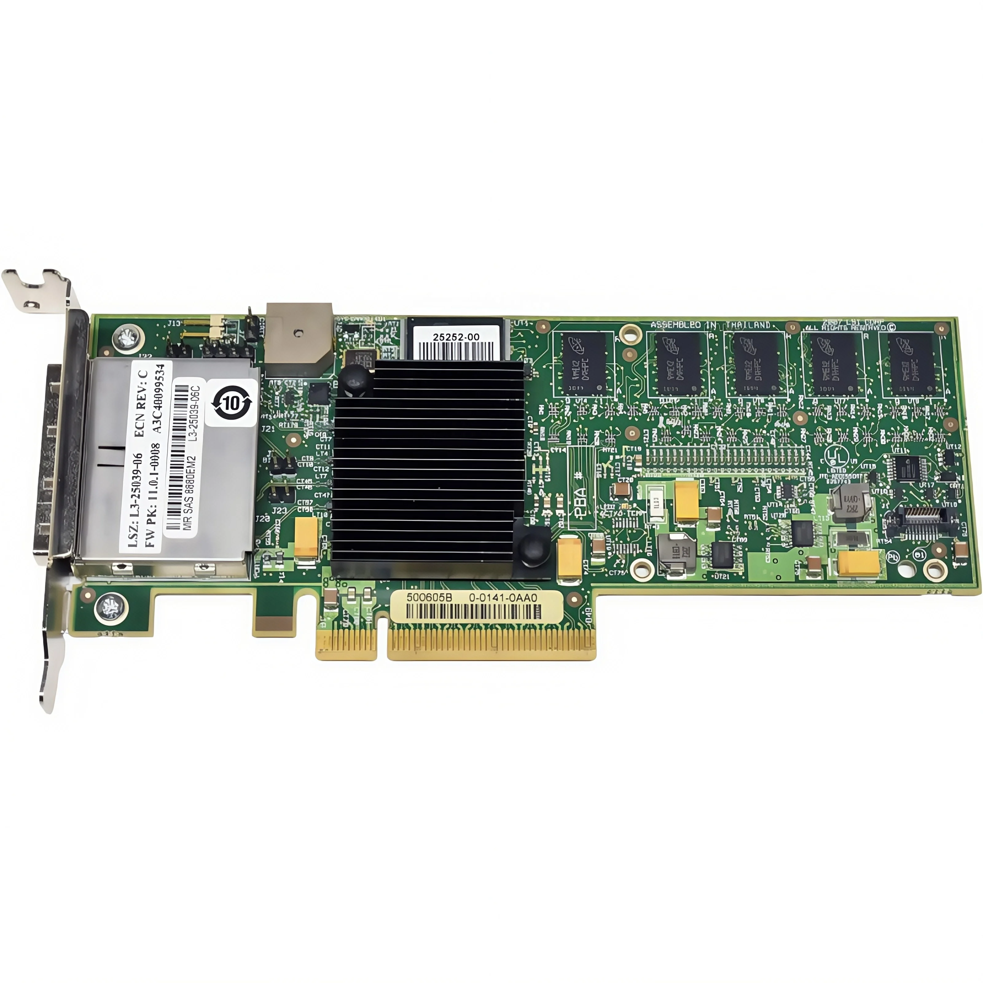 

Controller Card with 8 External 12Gb/s Adapter PCIe 3.0 X8 Interfaces 512MB Cache SAS1078 8880EM2